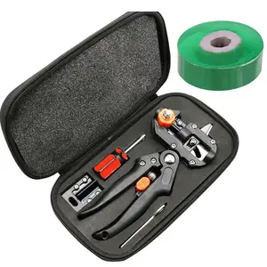 Прививочный режущий инструмент, набор из 2 ножей и привитой мембранной ленты для обрезки, секатор, прививочное гильотинное лезвие, садовый инструмент для обрезки