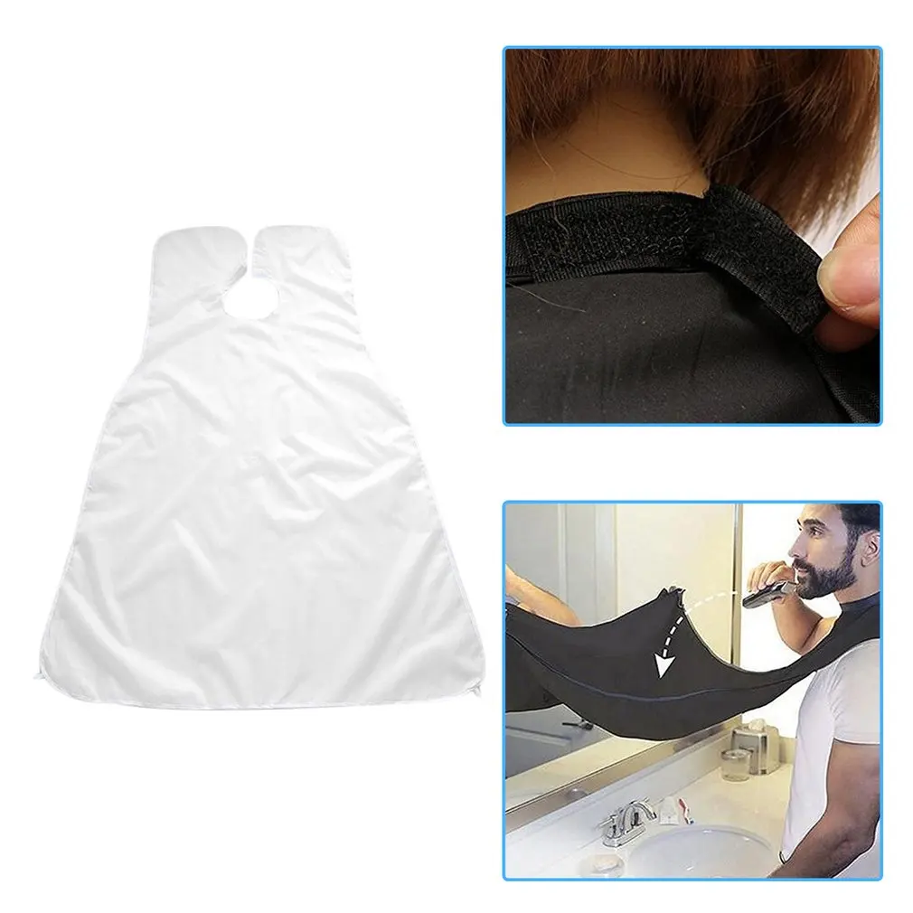 Компактный водонепроницаемый фартук для бритья бороды однотонный мужской