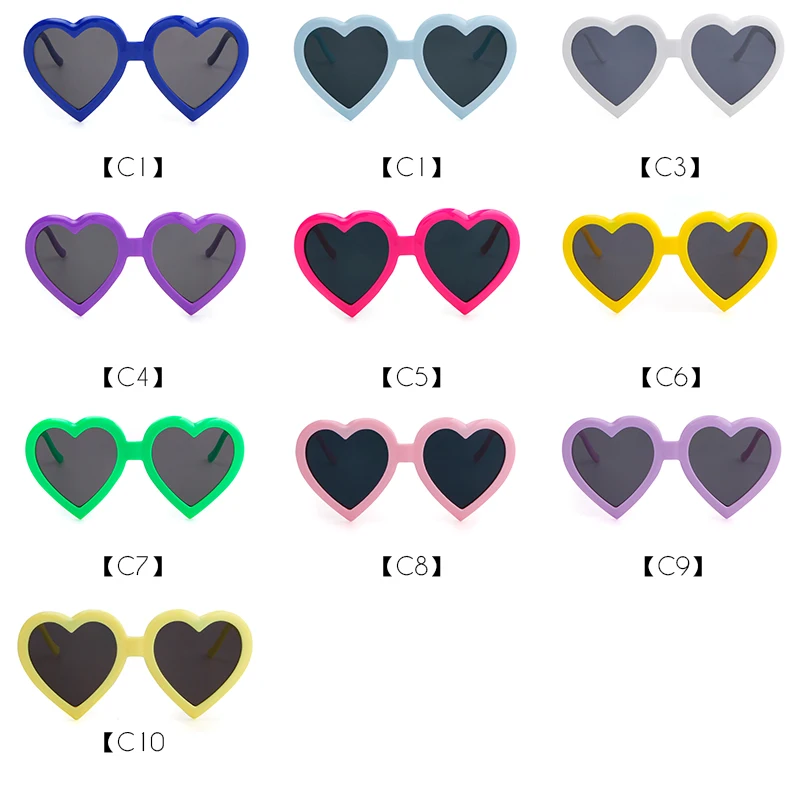 Женские солнцезащитные очки в форме сердца WHO CUTIE фиолетовые ретро стиле
