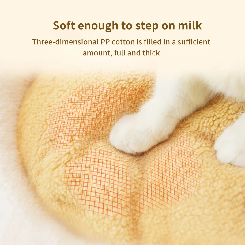 Теплая кошачья кровать домик гамбургер разборка ветрозащитная для питомца щенка