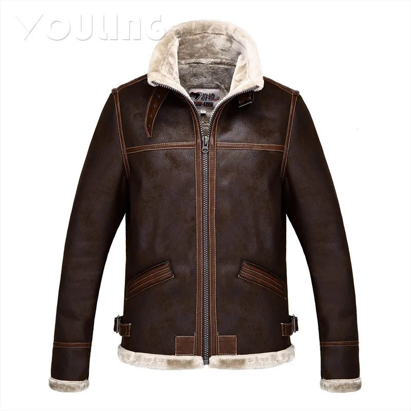 Jacket Leon Scott Kennedy/костюмы для косплея, куртки, плотное пальто, кожаный бархатный зимний топ для мальчиков, пальто из искусственной кожи, мужской костюм для взрослых - Цвет: Jacket