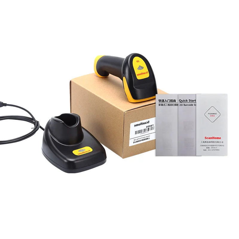 

ScanHome Wireless Barcode Scanner 2D QR PDF417 CMOS 433MHz Handheld Barcode Scanner SH-4120