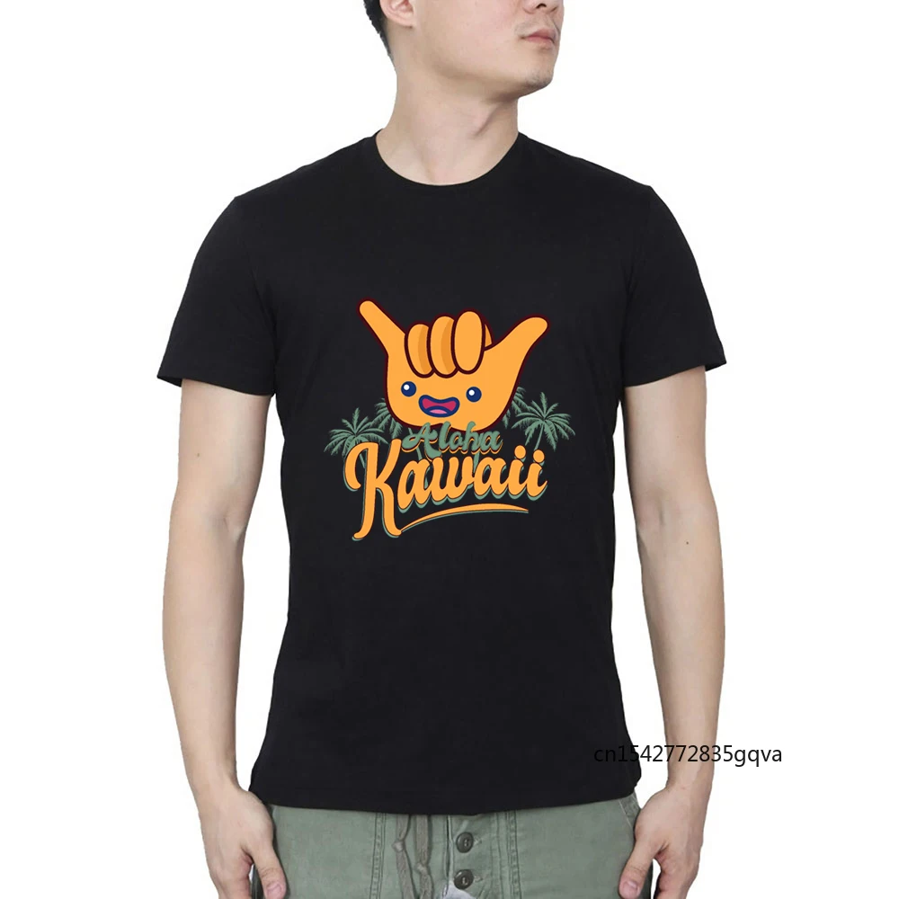 

Funny Kawaii Aloha Kawaii Anime Hawaii Shaka Streetwear O Neck T-shirt Summer Casual Harajuku New Arrival 2021