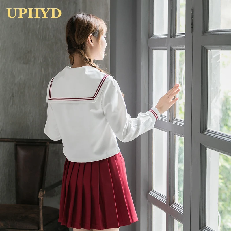 2021 Новый Сакура Embroiderie в японском стиле школьная униформа для девочек морском