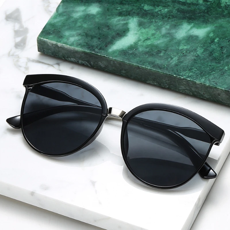 

Vintage Black Sunglasses Women Cat Eye Sun Glasses For Women Color Lens Mirror Lady Sunglass Female Fashion Brand Design Oculos