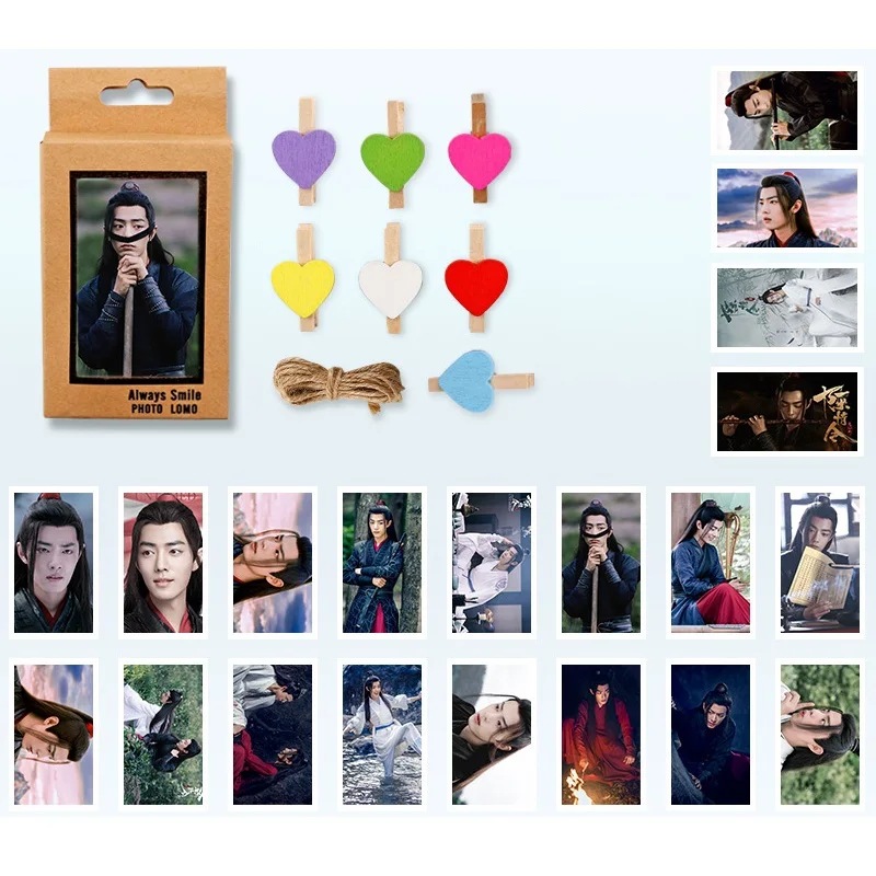 

20Pcs/Set The Untamed Xiao Zhan,Wang Yibo LOMO Card Mini Postcard DIY Greeting Cards Message Card Gift