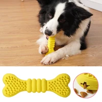dog non tonxic rubber chew toy bite resistant molar teeth bone stick for large dogs puppy treat dispenser slow food training toy