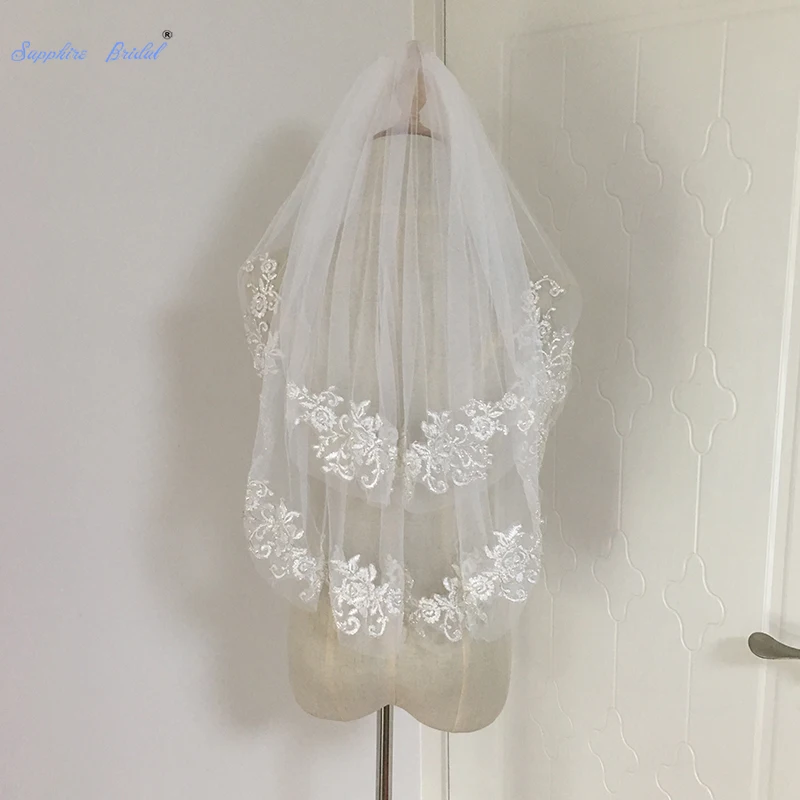 Сапфир люкс 2021 High End два яруса мягкий кружевной тюль свадебные туфли с жемчугом