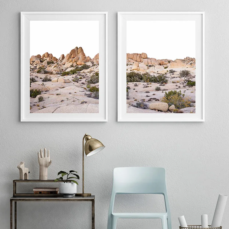 Скандинавская версия печать пустыни холст живопись дерево настенные картины