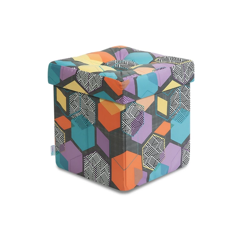 Дели пуф складной для хранения Delicatex многоцветный игрушек в прихожию