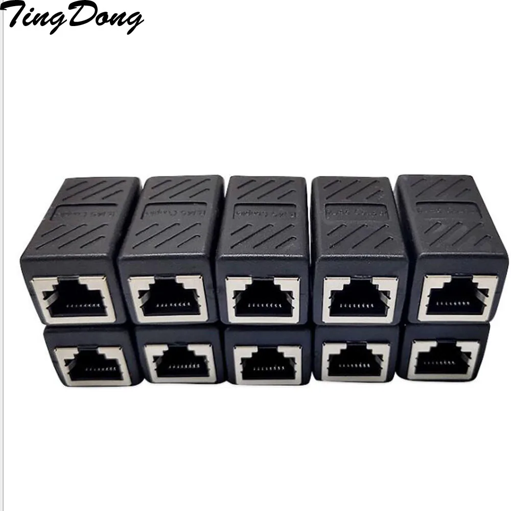 

High Quality Female to Female Network LAN Connector Adapter Coupler Extender RJ45 Ethernet Cable Extension Converter