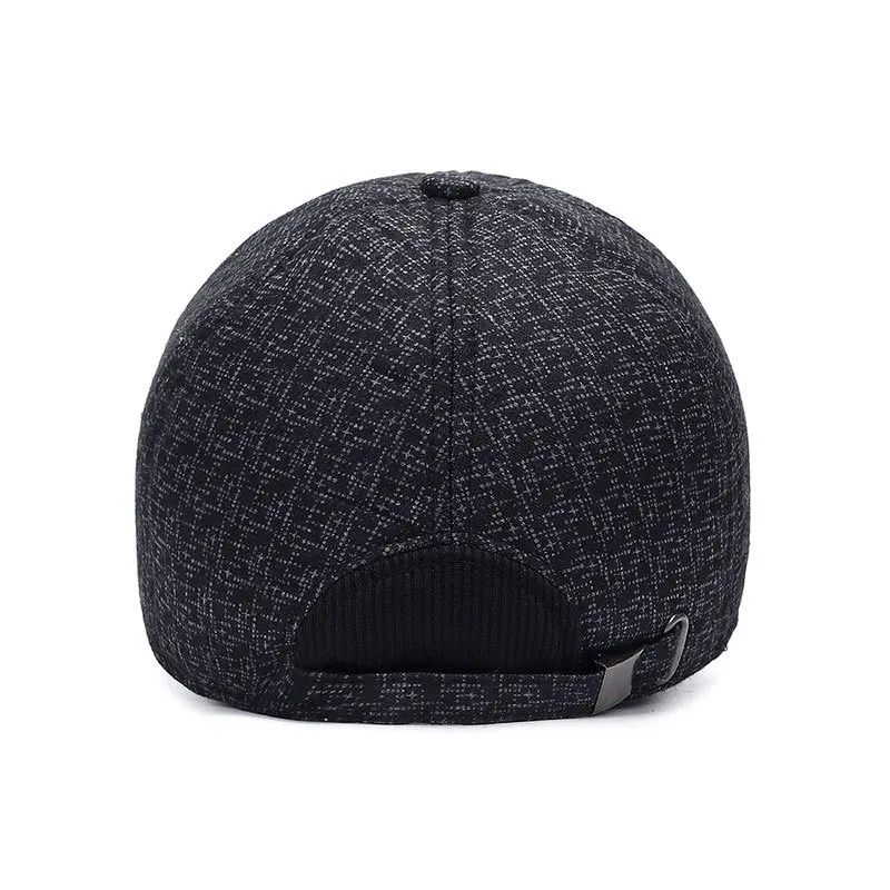 Мужская теплая бейсбольная кепка с клапаном fibonci шапка для мужчин среднего