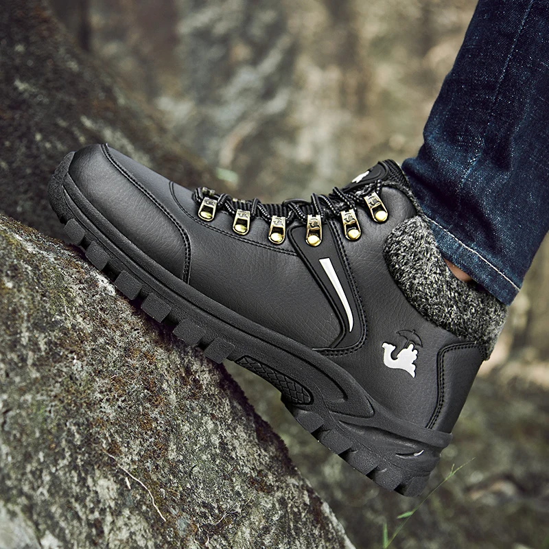 Зимние походные ботинки для мужчин брендовые высококачественные