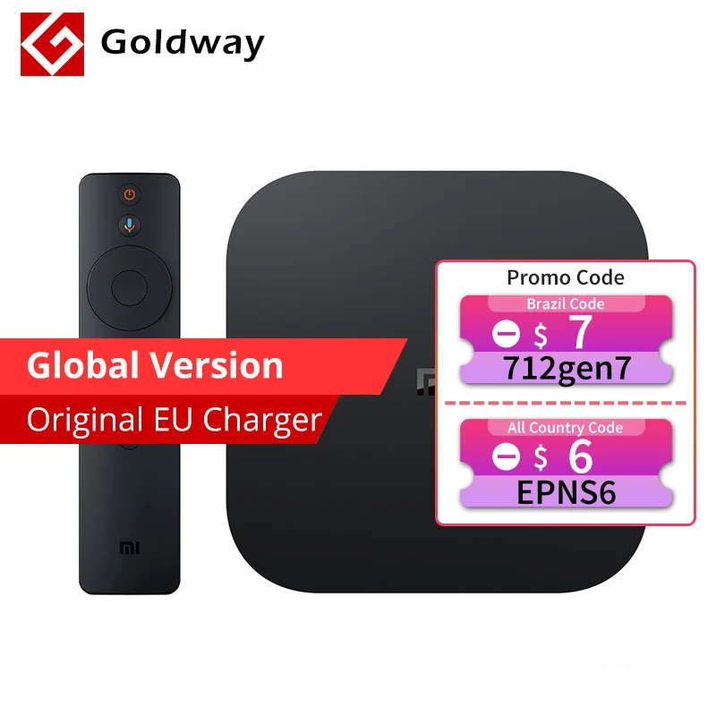 ТВ приставка Xiaomi Mi TV Box S 4K Ultra HD Android 9 0 HDR 2 ГБ 8 WiFi Google Cast Netflix Smart 4