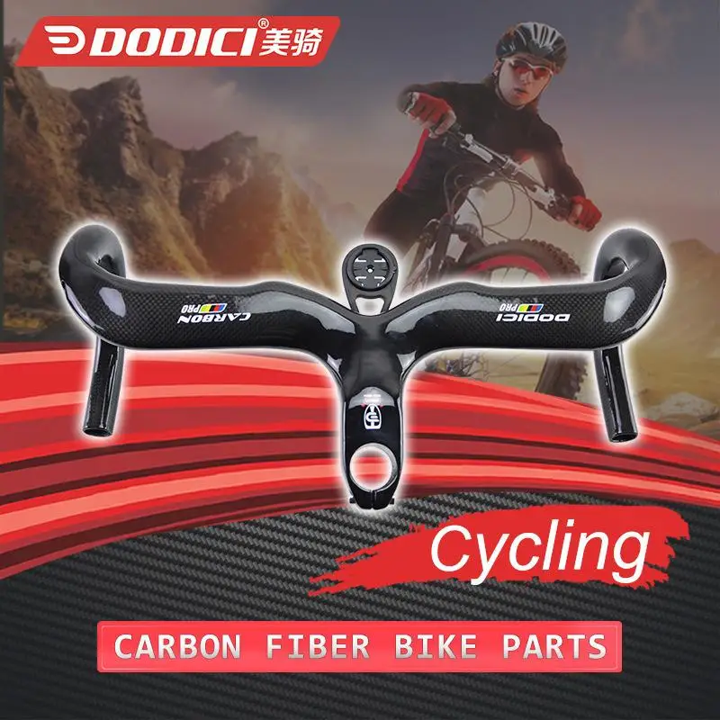 

Dodici Pro Bicycle Carbon Fiber Handlebar 400/420/440 * 90/100/110 Mm Road Mountain Bike 3k Glossy Handlebar Bicycle Parts