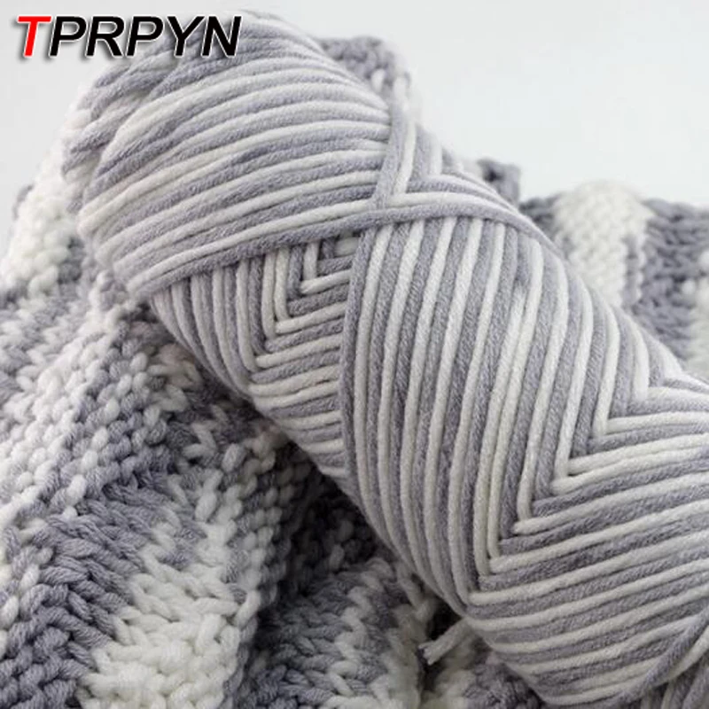 TPRPYN 5 шт. = 500 г супер толстая пряжа хлопок Уход за кожей ручное вязание шарф пальто