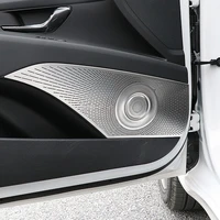 for hyundai elantra cn7 2021 car accessories 4pcs car door audio speaker decor cover loudspeaker 3d trim sticker