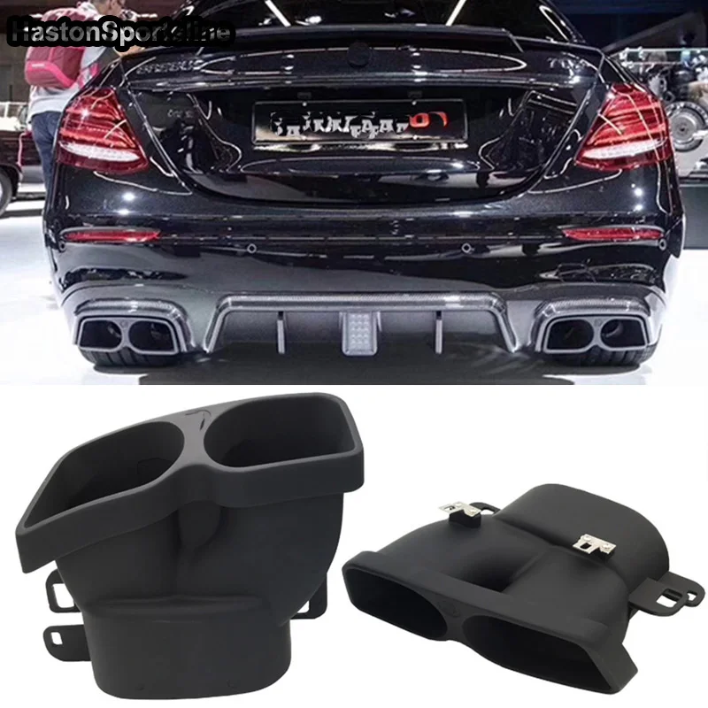 

For Benz E-Class W212 E63 AMG E200 E300 E320 B Style Stainless Steel Rear Exhaust Pipe Car Styling Only B Style Diffuser