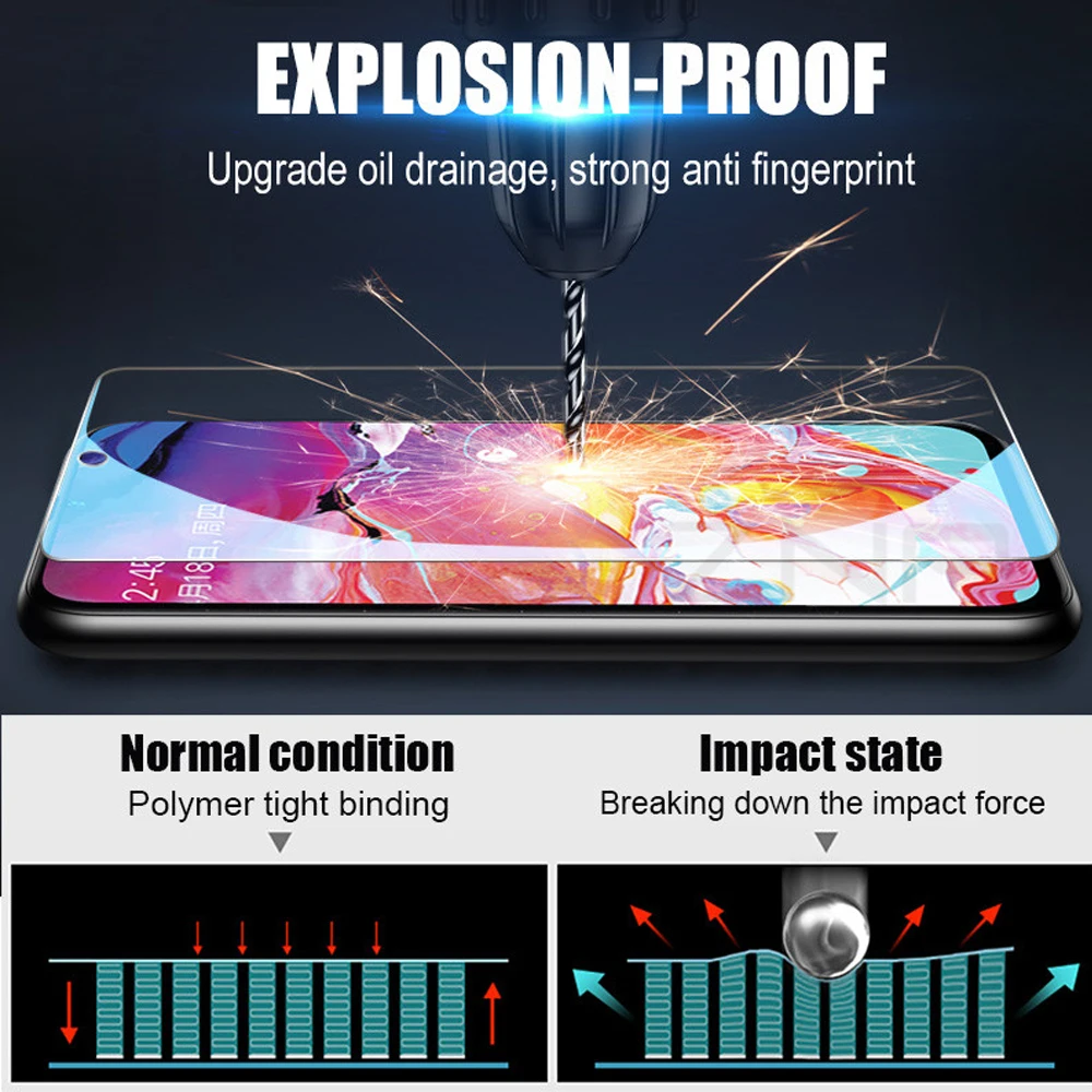 Закаленное стекло для Samsung Galaxy A01 A11 A21 A21S A31 защита экрана телефона A41 на стекле