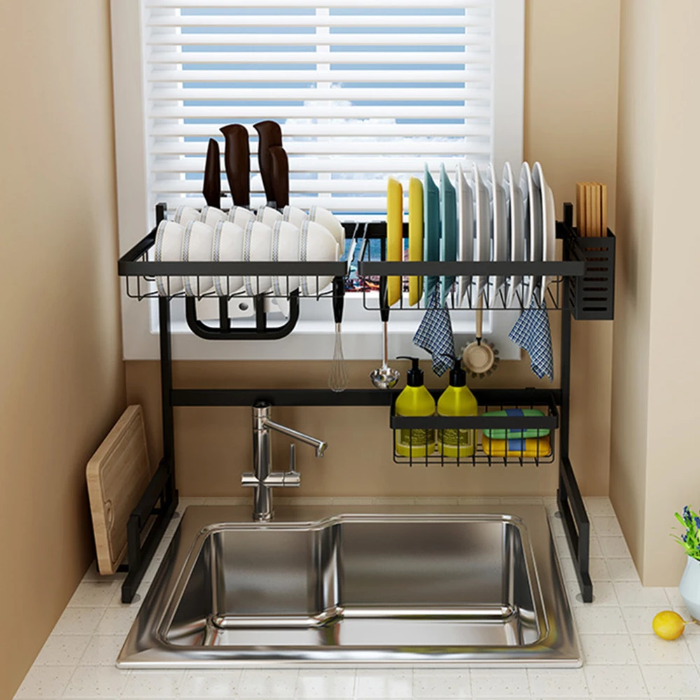 2/3 ярусная сушилка для посуды из нержавеющей стали подставка хранения сушки