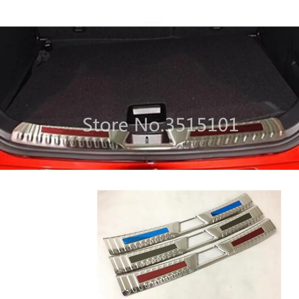 

Car Inside Internal Rear Bumper Trim Stainless Steel Scuff Sill Trunk Plate Pedal 1pcs For Mazda CX-3 CX3 2017 2018 2019 2020
