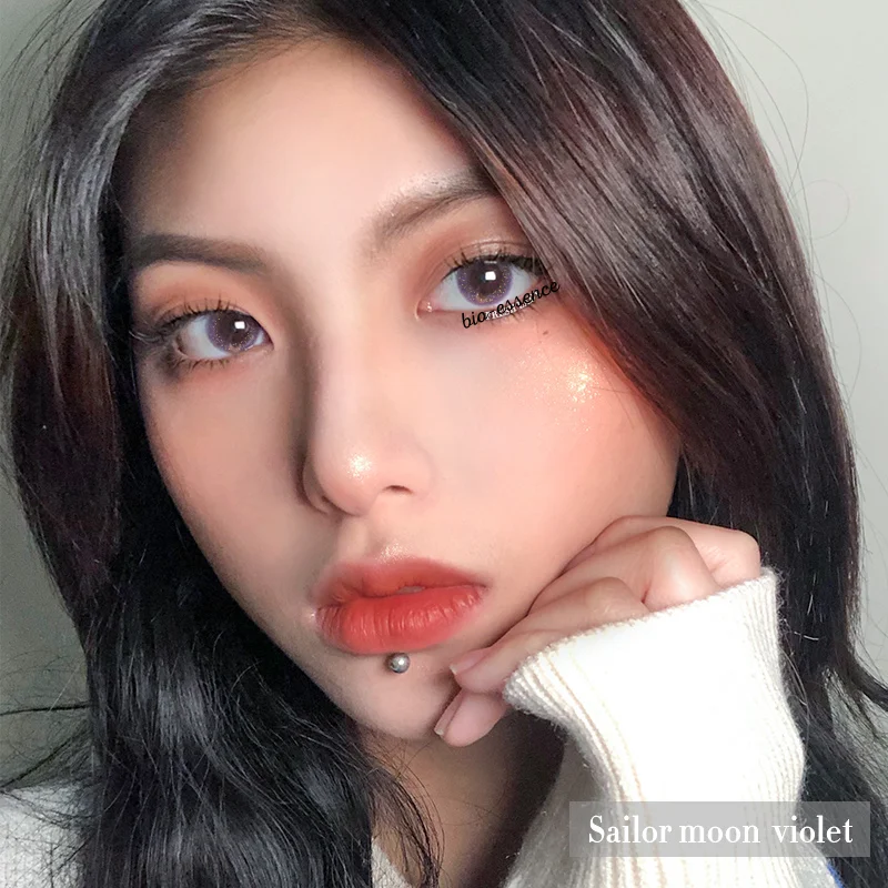 

Bio-essence 1Pair(2pcs) Myopia Color Contact Lenses contact Color Lens Eyes Lentillas Verdes Naturales Lenses With Diopters