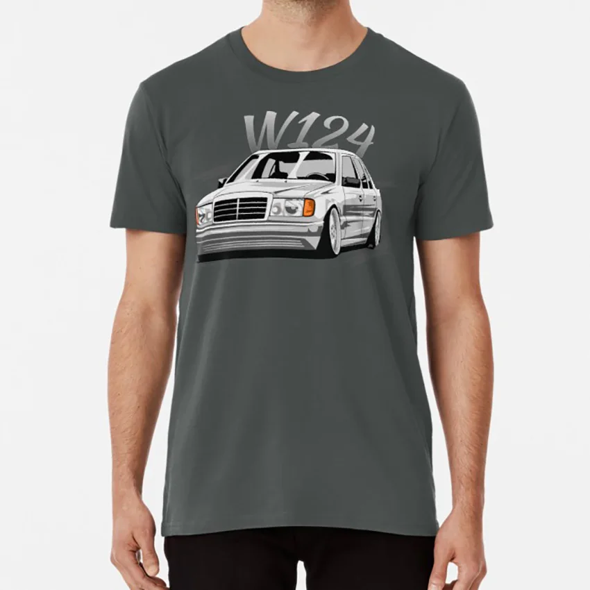 W124 низкая стильная футболка w124 w 124 w124 подарок w124 энтузиаст w124 тюнинг w124 любовник mercedes w124 mercedes w 124 mercedes