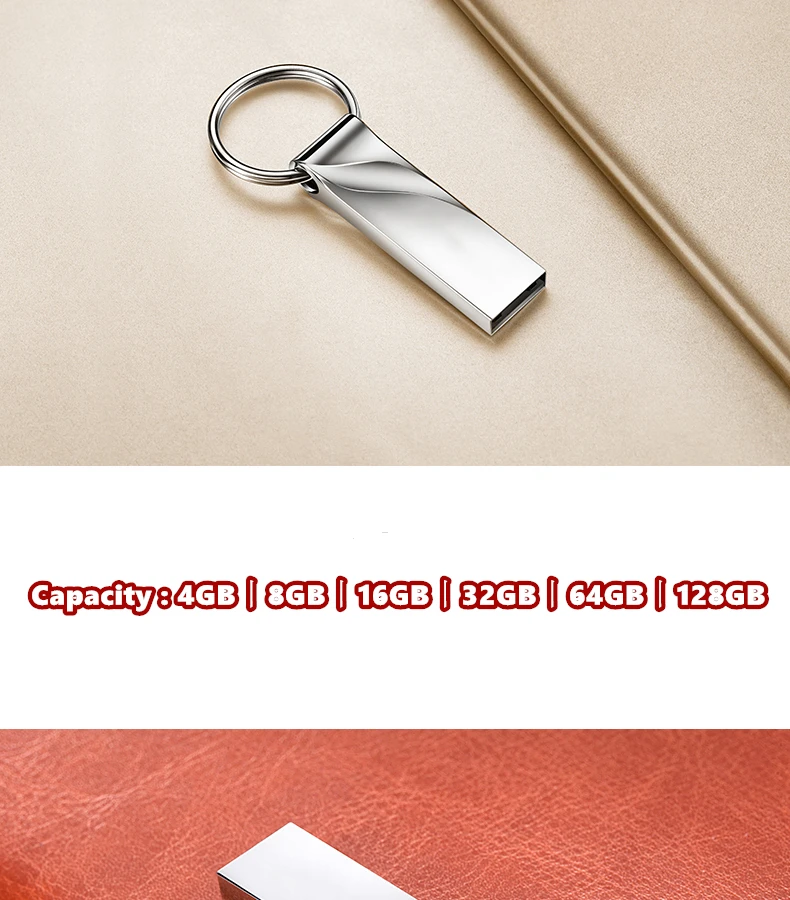 USB флеш-накопитель 64 Гб 128 ГБ флеш-накопитель 32 ГБ 16 ГБ 8 ГБ USB флеш-накопитель карта памяти USB 64 ГБ 256 ГБ usb диск с кольцом для ключей