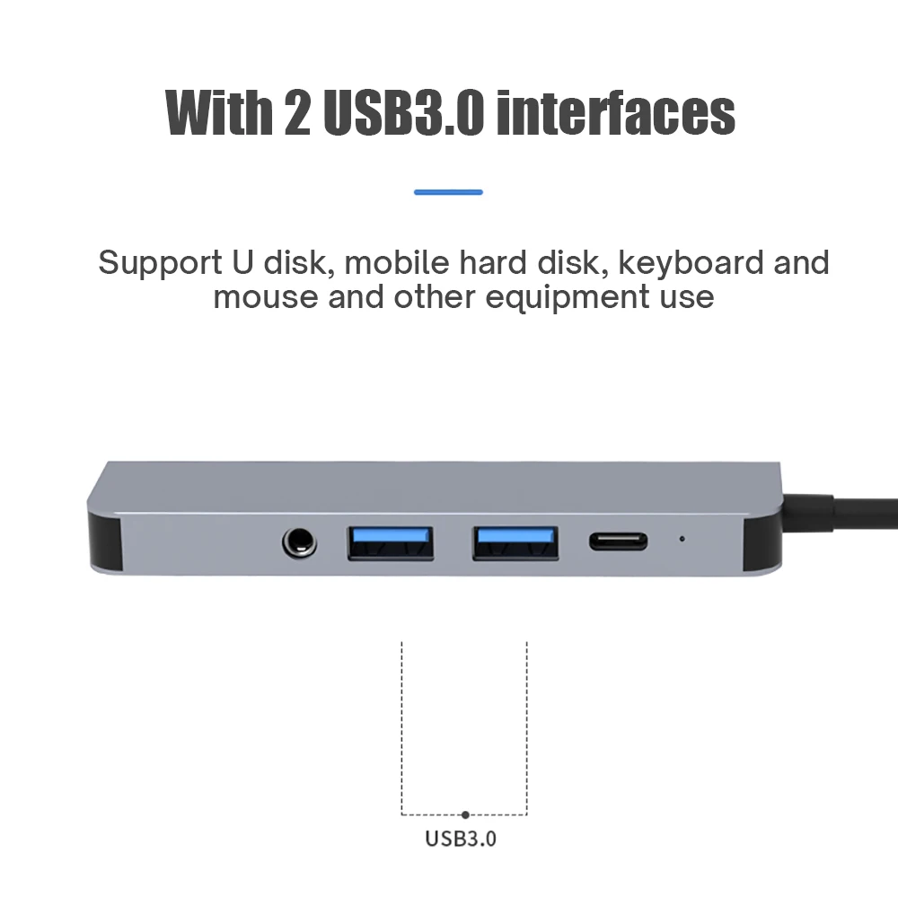 Док-станция 5 в 1 USB C HDMI 4K PD | Компьютеры и офис