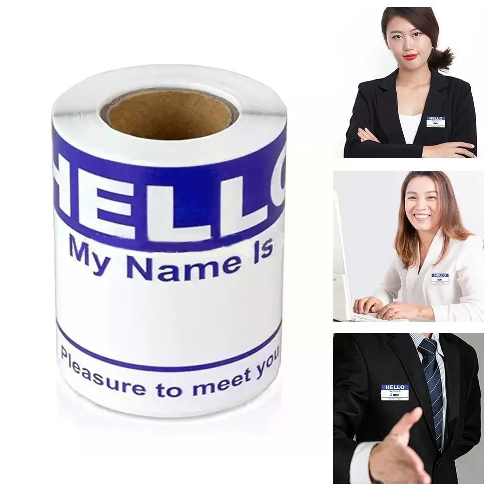 

150 шт., детские наклейки с именем «Hello My Name Is»