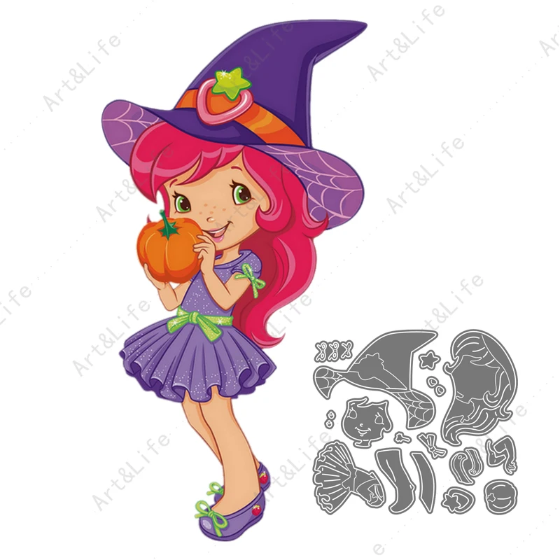 

Cute Lovely Girl Hot New Metal Cutting Dies Stencils for Making Scrapbook DIY Album Birthday Paper Cards Embossing Cut Die