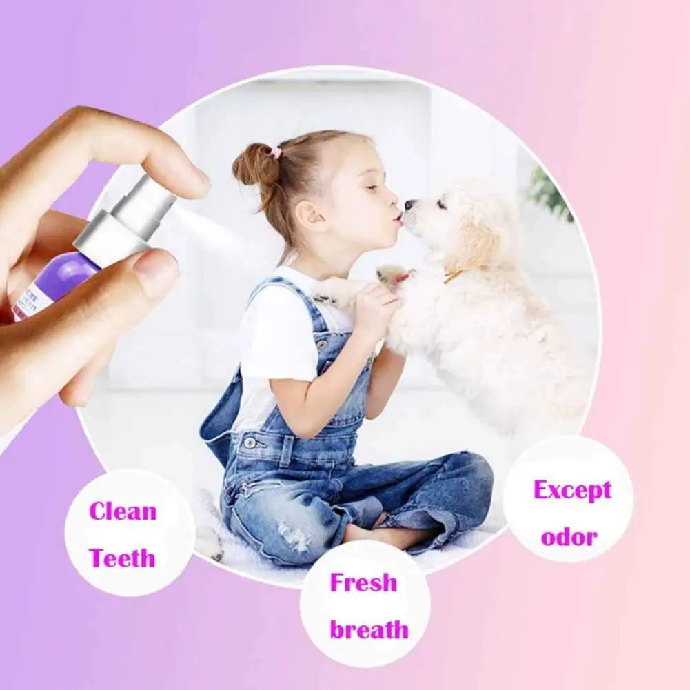 60 мл спрей для чистки зубов домашних животных освежитель рта свежее дыхание