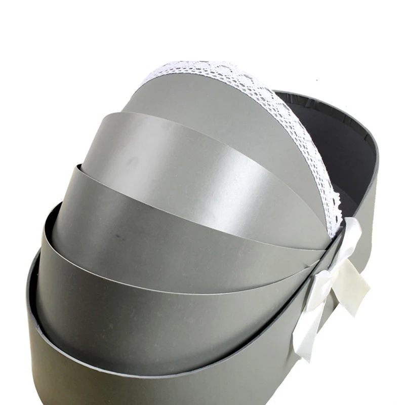 Кружевная корзина для бокса с цветами подарочная упаковки букета на свадьбу День