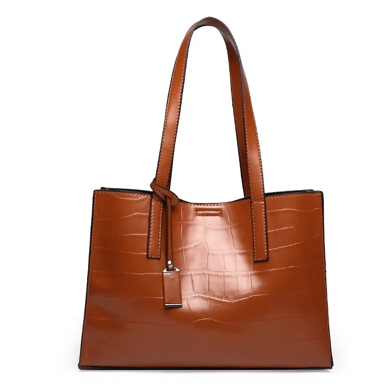 

Новинка 2021, сумка-тоут для посылок в европейском и американском стиле, большая Наклонная Сумка через плечо с крокодиловой текстурой, b