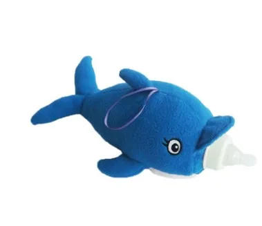 Shark Детская Бутылочка для молока, плюшевый чехол, детский держатель молочной бутылки, Мультяшные животные, мягкая плюшевая сумка, сохраняющая тепло, теплоизоляционная сумка - Цвет: Shark