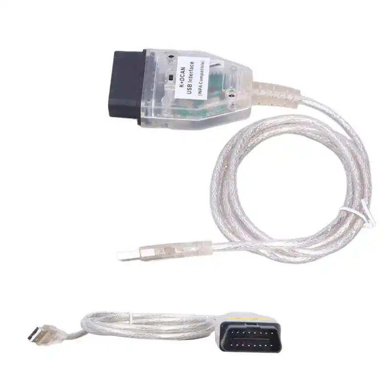 Car Diagnostic Tool Cable K+DCAN OBD2 USB Interface with Switch Replacement for Series 1 E81 E82 E83 E87 E88 2004‑2011 |