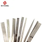 Набор алмазных плоских мини-напильников 70 мм для пневматической ультразвуковой шлифовальной машины, металлообработки, резьбы, полировки, вращающегося инструмента