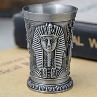 new simple zinc alloy ancient egyptian wine glasses metal crafts totem decorative wine glasses creative retro wine glasses gifts