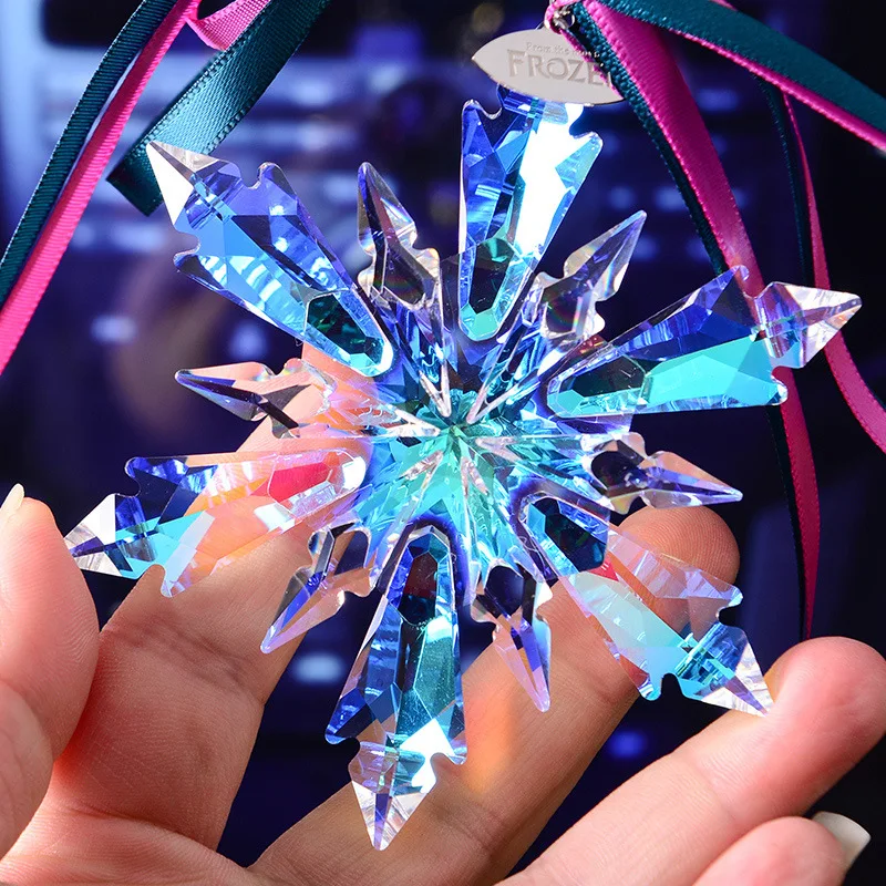 10 цветов Изысканные Хрустальные Снежинки Автомобильная подвеска Прозрачный