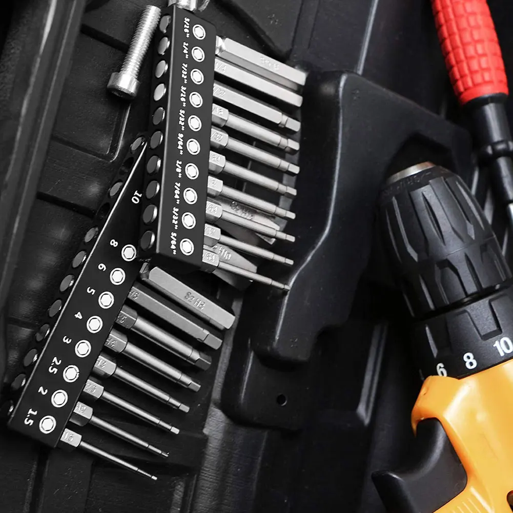 

20PCS Hex Wrench Drill Bit Set SAE Metric 1/4inch Shank Screwdriver Bit Allen Key Fit For Electric Screwdriver Hand Screwdriver