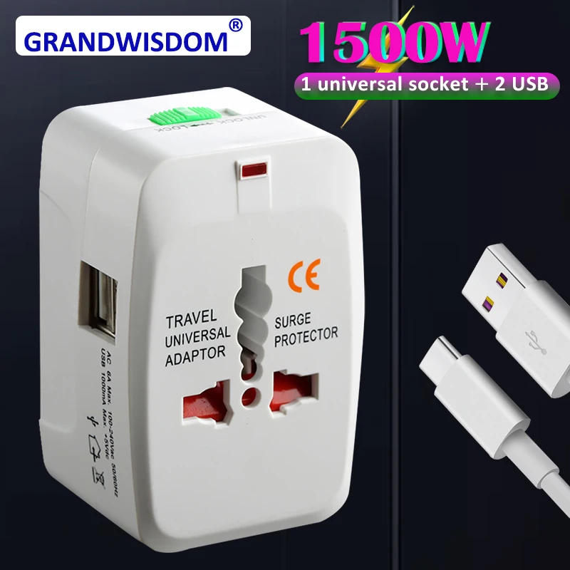 Универсальное дорожное зарядное устройство AC Power Stecke для samsung Huawei автомобильное