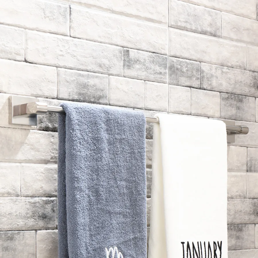 Держатель для полотенец из нержавеющей стали полированная настенная квадратная