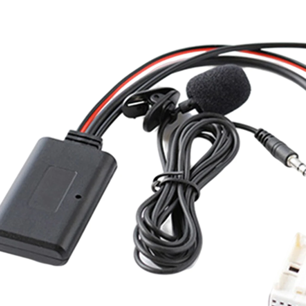 

Bluetooth Aux Audio Cable Microphone Adapter for BMW E60 E63, Plug and Play