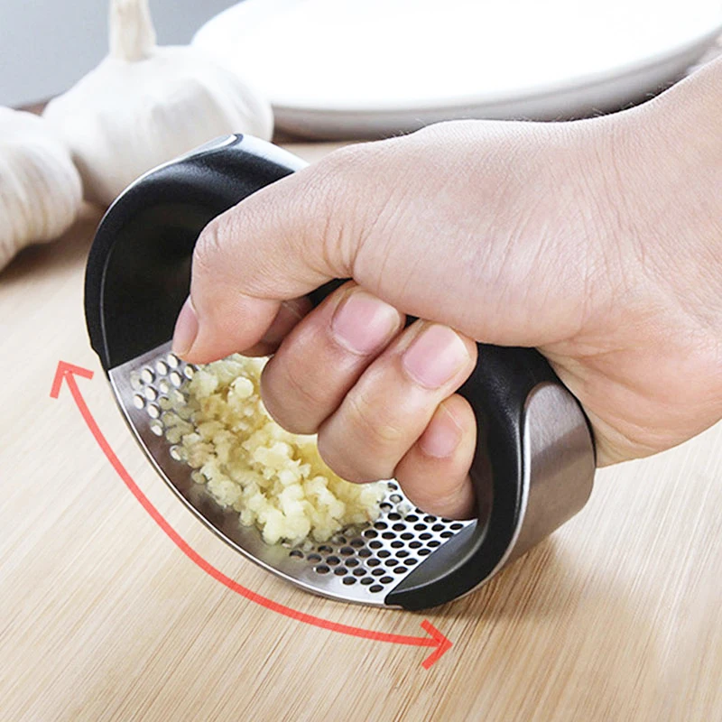 

Stainless Steel Garlic Press Household Manual Garlic Garlic Kitchen Ginger Garlic Chopped Bracelet Pressure Garlic Grinder