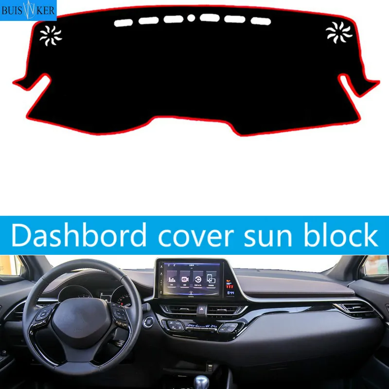 

For Toyota C-HR CHR 2016 2017 2018 Car Dashboard Cover Mat Pad Sun Shade Instrument Protective Covers Carpet Styling Accessories