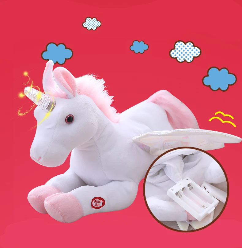 

Can shine can sing hornet doll lovely electric pony plush toy children's doll birthday gift