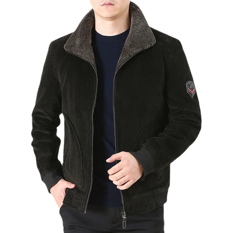Autumn Winter Men's Jacket New Corduroy Casual Men's Clothing Thickened Coat Loose Large Size Casual Fashion Streetwear M-6XL
