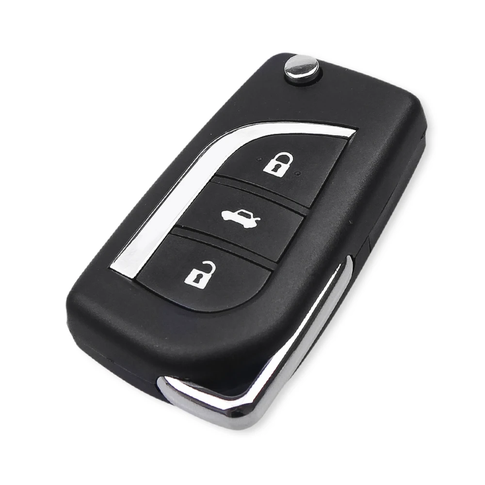 Dandkey 3 кнопочный складной ключ для автомобиля задний флип Toyota Corolla Camry TOY48 Сменный