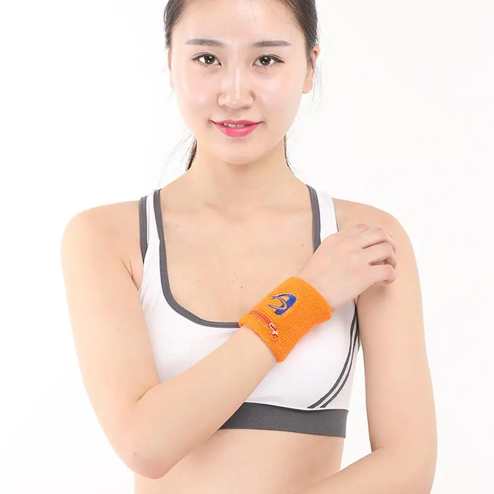 4 шт. Впитывающее пот полотенце сумка на запястье кошелек молнии для бега ходьбы