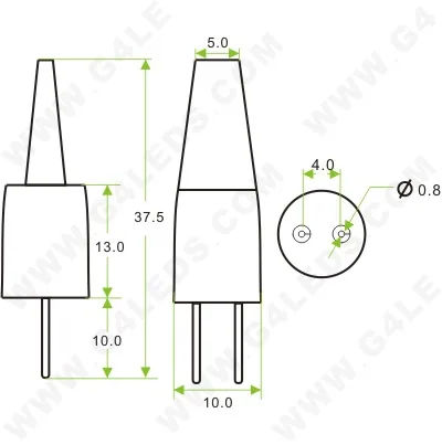 G4 СИД 4Вт 1505COB SMD затемнения light12VAC12VDC с регулируемой яркостью RV заменить